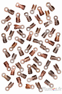 Terminali per cordone - 6 mm - bronzo